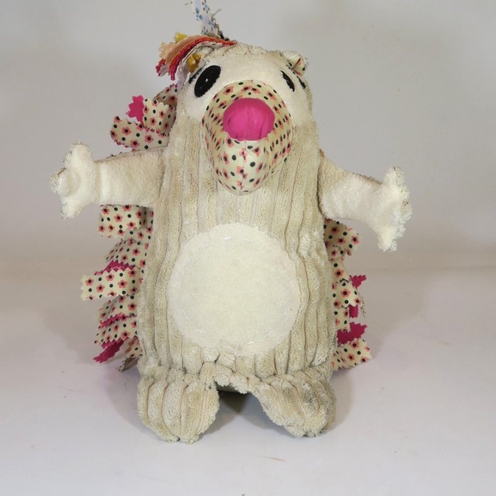 Les Deglingos Original Plush Piko Hedgehog Colorful Stuffed Animal
